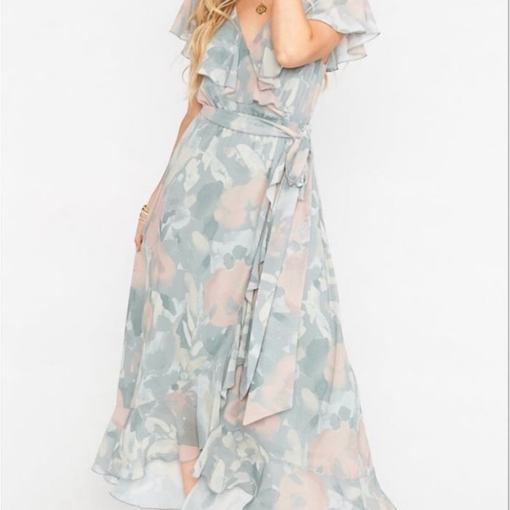 Show Me Your MuMu Jess Ruffle Midi Dress. TAGS ON!